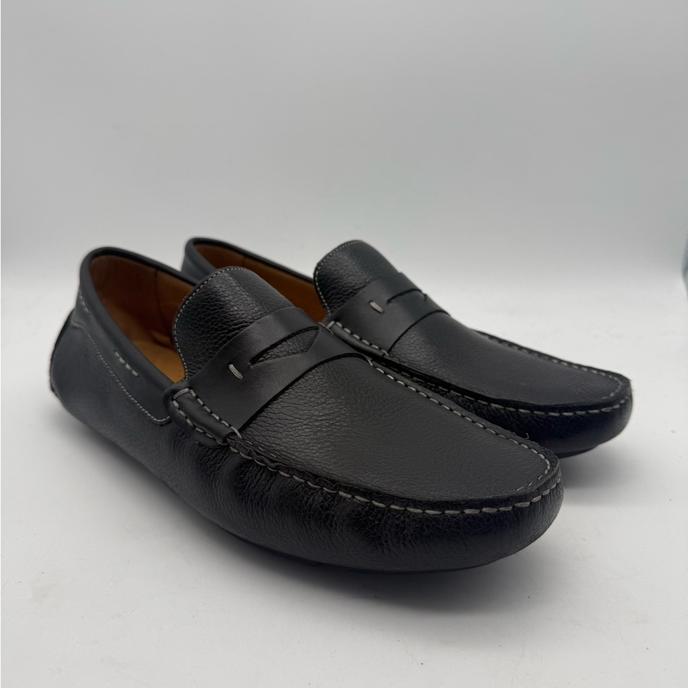 BRAND NEW Massimo Matteo Florenia Black Men's Driver Loafers Size 9.5